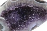 Purple Amethyst Geode with Polished Face - Uruguay #233682-2